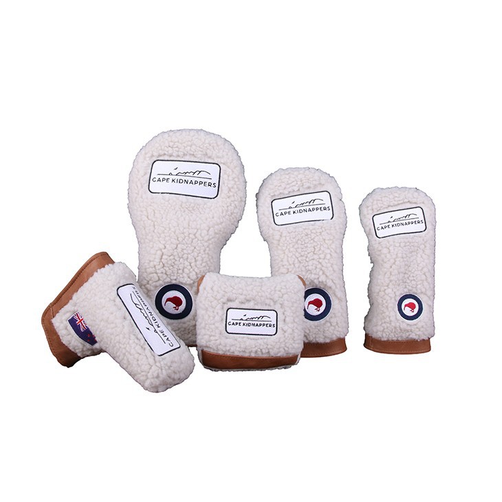 Fleece Leather Golf Mallet Putter Cover
